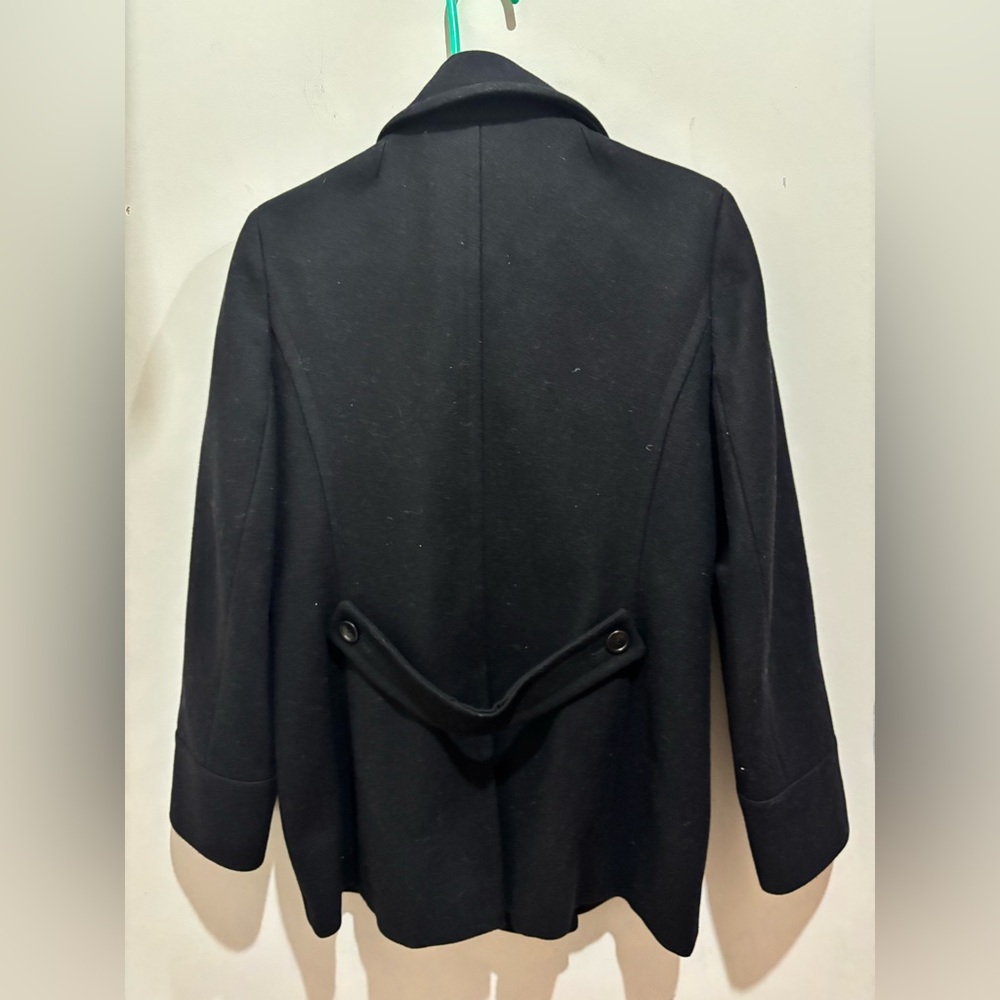 ✨True Vintage✨ 90s Brooks Brothers Black Peacoat Double-Breasted Wool - Picture 5 of 11